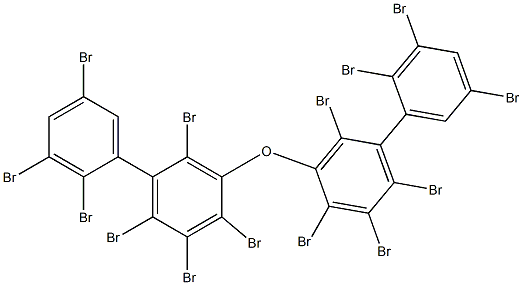 (2,3,5-Tribromophenyl)(2,3,4,6-tetrabromophenyl) ether Structure