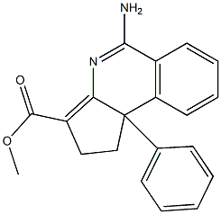 5-Amino-1,9b-dihydro-9b-(phenyl)-2H-cyclopent[c]isoquinoline-3-carboxylic acid methyl ester Structure