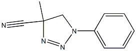 4,5-Dihydro-4-methyl-1-phenyl-1H-1,2,3-triazole-4-carbonitrile Structure