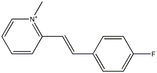 2-(4-Fluorostyryl)-1-methylpyridinium 구조식 이미지