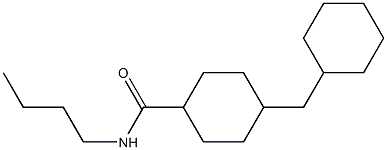 4-(Cyclohexylmethyl)-N-butylcyclohexanecarboxamide 구조식 이미지