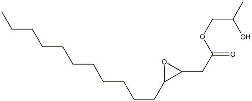 3,4-Epoxypentadecanoic acid 2-hydroxypropyl ester Structure