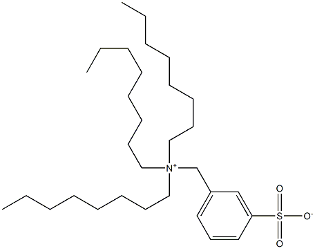 N,N,N-Trioctyl-3-sulfonatobenzenemethanaminium Structure