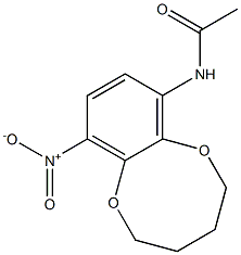 7-(Acetylamino)-10-nitro-2,3,4,5-tetrahydro-1,6-benzodioxocin Structure