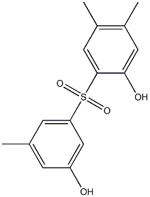 2,3'-Dihydroxy-4,5,5'-trimethyl[sulfonylbisbenzene] Structure