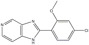 2-(2-Methoxy-4-chlorophenyl)-1H-imidazo[4,5-c]pyridine 구조식 이미지