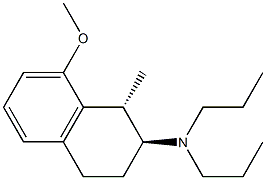 N,N-Dipropyl-[[(1R,2S)-1-methyl-8-methoxy-1,2,3,4-tetrahydronaphthalen]-2-yl]amine 구조식 이미지