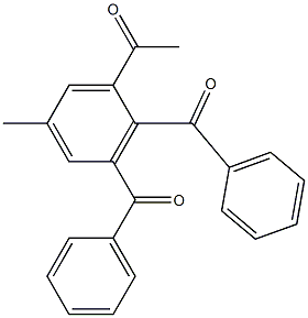 1-Acetyl-2,3-dibenzoyl-5-methylbenzene 구조식 이미지