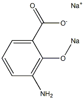 3-Amino-2-(sodiooxy)benzoic acid sodium salt Structure