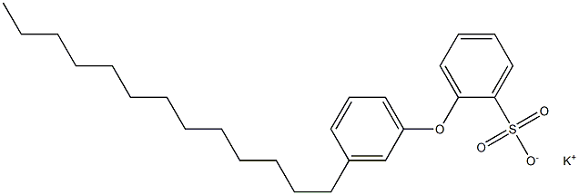 2-(3-Tridecylphenoxy)benzenesulfonic acid potassium salt Structure