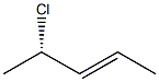 [E,S,(+)]-4-Chloro-2-pentene 구조식 이미지