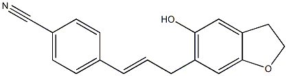 4-[3-[(2,3-Dihydro-5-hydroxybenzofuran)-6-yl]-1-propenyl]benzonitrile Structure