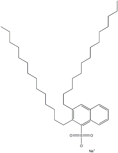 2,3-Ditetradecyl-1-naphthalenesulfonic acid sodium salt 구조식 이미지
