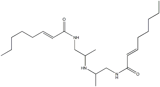 N,N'-[Iminobis(2-methyl-2,1-ethanediyl)]bis(2-octenamide) Structure