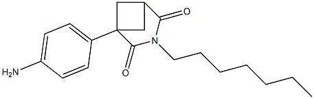 1-(4-Aminophenyl)-3-heptyl-3-azabicyclo[3.1.1]heptane-2,4-dione 구조식 이미지