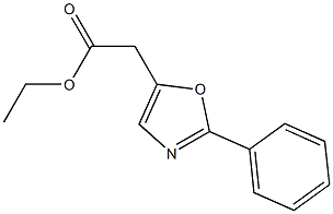 2-Phenyloxazole-5-acetic acid ethyl ester Structure