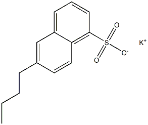 6-Butyl-1-naphthalenesulfonic acid potassium salt 구조식 이미지