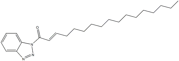 1-(2-Heptadecenoyl)-1H-benzotriazole 구조식 이미지