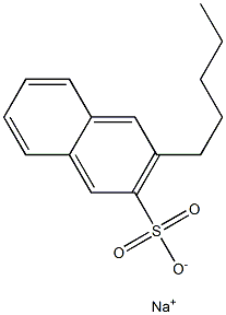 3-Pentyl-2-naphthalenesulfonic acid sodium salt 구조식 이미지