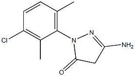 3-Amino-1-(3-chloro-2,6-dimethylphenyl)-5(4H)-pyrazolone 구조식 이미지