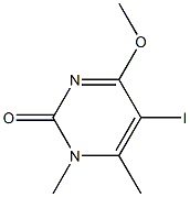 5-Iodo-4-methoxy-1,6-dimethylpyrimidin-2(1H)-one 구조식 이미지