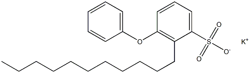 3-Phenoxy-2-undecylbenzenesulfonic acid potassium salt Structure