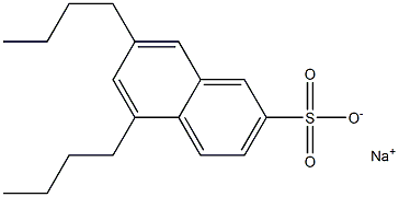 5,7-Dibutyl-2-naphthalenesulfonic acid sodium salt Structure