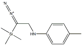 N-[2-Diazo-2-(trimethylsilyl)ethyl]-4-methylbenzenamine 구조식 이미지