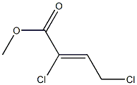 (Z)-2,4-Dichloro-2-butenoic acid methyl ester 구조식 이미지