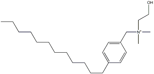 4-Dodecyl-N-(2-hydroxyethyl)-N,N-dimethylbenzenemethanaminium Structure