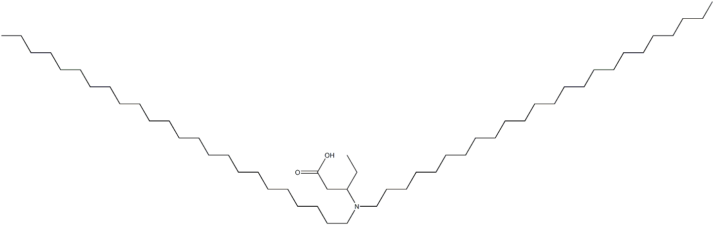 3-(Ditetracosylamino)valeric acid Structure
