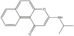 3-(Isopropylamino)-1H-naphtho[2,1-b]pyran-1-one 구조식 이미지