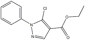 2-Phenyl-3-chloro-2H-pyrazole-4-carboxylic acid ethyl ester Structure