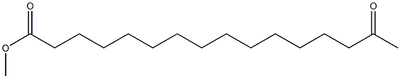 15-Oxohexadecanoic acid methyl ester Structure