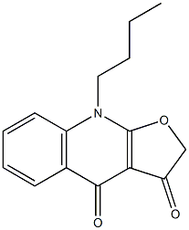 9-Butylfuro[2,3-b]quinoline-3,4(2H,9H)-dione Structure