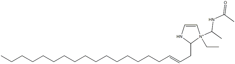1-[1-(Acetylamino)ethyl]-1-ethyl-2-(2-nonadecenyl)-4-imidazoline-1-ium Structure