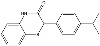 2-(4-Isopropylphenyl)-2H-1,4-benzothiazin-3(4H)-one 구조식 이미지