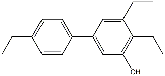 5,6-Diethyl-3-(4-ethylphenyl)phenol 구조식 이미지