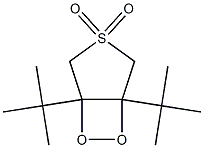 3,4-Epidioxy-3,4-di-tert-butyltetrahydrothiophene 1,1-dioxide 구조식 이미지