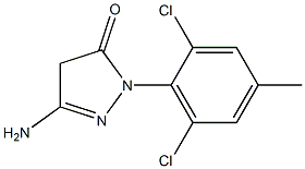 3-Amino-1-(2,6-dichloro-4-methylphenyl)-5(4H)-pyrazolone Structure