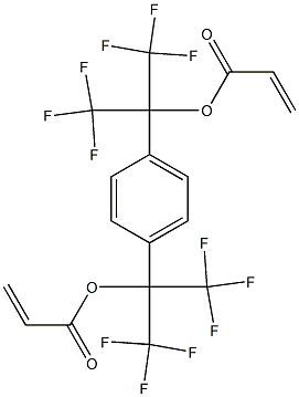 1,4-Bis[2-(acryloyloxy)-1,1,1,3,3,3-hexafluoropropan-2-yl]benzene Structure
