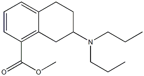 7-(Dipropylamino)-5,6,7,8-tetrahydronaphthalene-1-carboxylic acid methyl ester 구조식 이미지