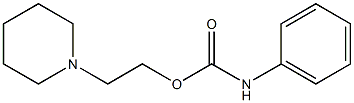 N-[Phenyl]carbamic acid (2-piperidinoethyl) ester Structure