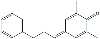 2,6-Dimethyl-4-(3-phenylpropylidene)-2,5-cyclohexadien-1-one Structure