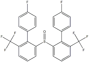 (4-Fluorophenyl)[3-(trifluoromethyl)phenyl] sulfoxide 구조식 이미지