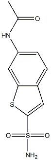 6-(Acetylamino)benzo[b]thiophene-2-sulfonamide 구조식 이미지