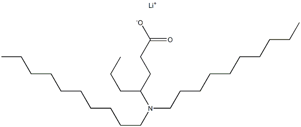 4-(Didecylamino)heptanoic acid lithium salt 구조식 이미지