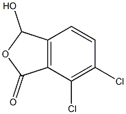 6,7-Dichloro-3-hydroxyisobenzofuran-1(3H)-one Structure
