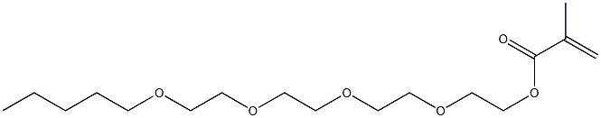 Methacrylic acid 2-[2-[2-(2-pentyloxyethoxy)ethoxy]ethoxy]ethyl ester Structure