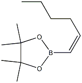 2-[(Z)-1-Hexenyl]-4,4,5,5-tetramethyl-1,3,2-dioxaborolane 구조식 이미지